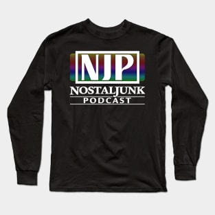 Nostaljunk Podcast - "VHS Logo Design"【﻿Retro】 ☆NostaljunkPod☆ Long Sleeve T-Shirt